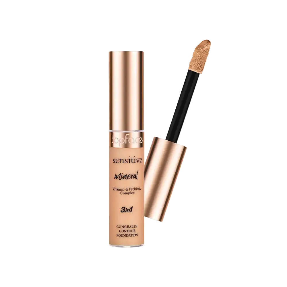 Topface Sensitive Mineral 3 in 1 Concealer Contour Foundation - 12ml