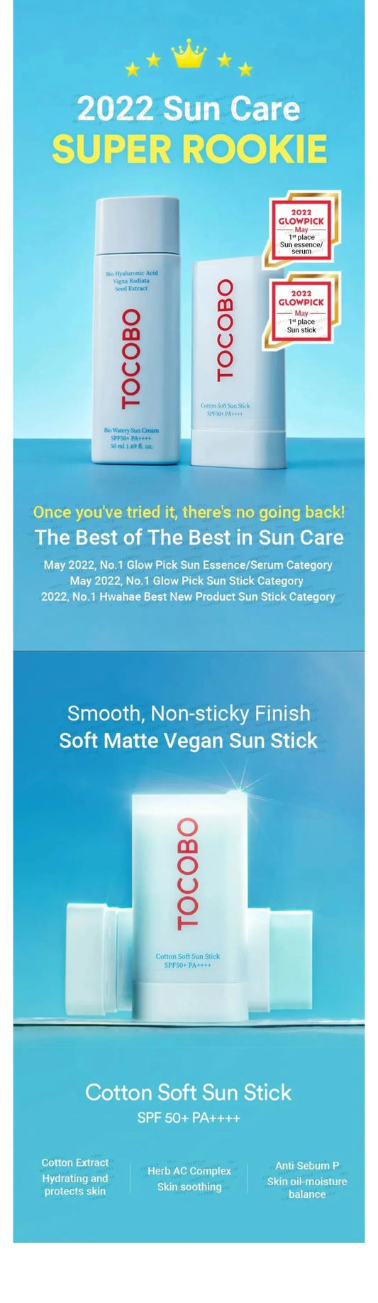 TOCOBO - Cotton Soft Sun Stick