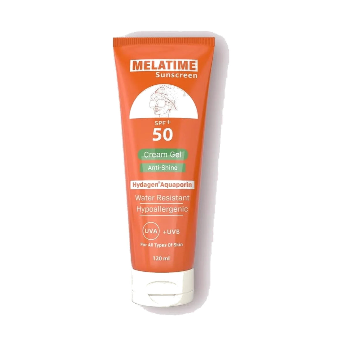 Melatime Sunscreen Cream Gel SPF+50 120ml