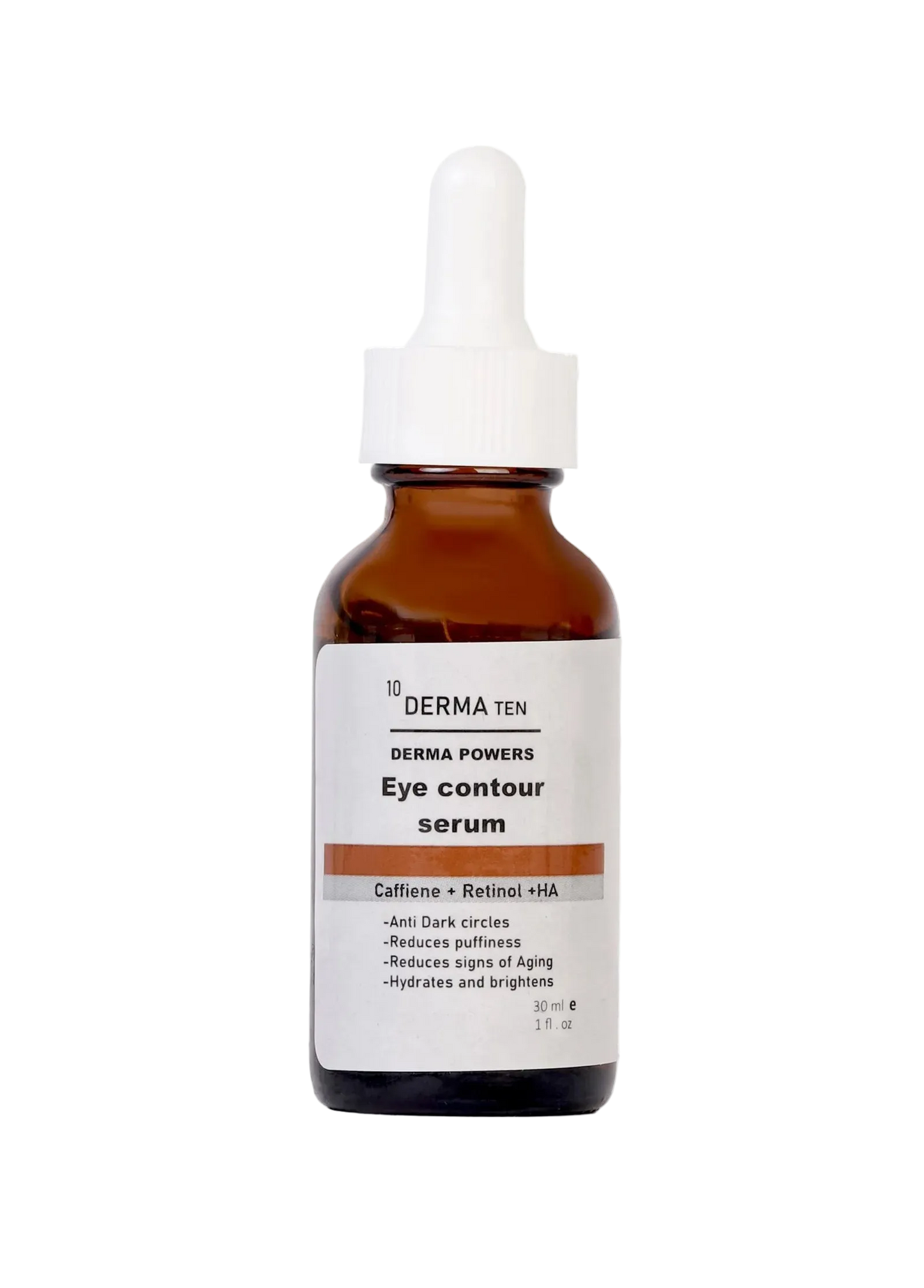 Derma 10 Eye Contour serumCaffeine 5% + Retinol+ HA serum 30ml