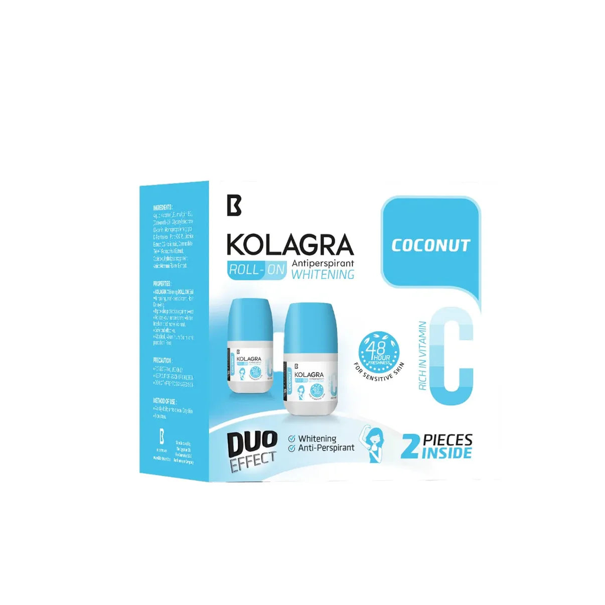 Kolagra whitening Roll on 2*1 promo pack 1+1