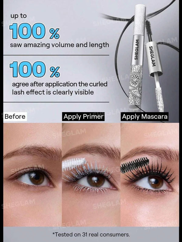 SHEGLAM ماسكارا الكل في واحد بتركيبة أنبوبية لتكثيف الرموش - أسود أنبوبي