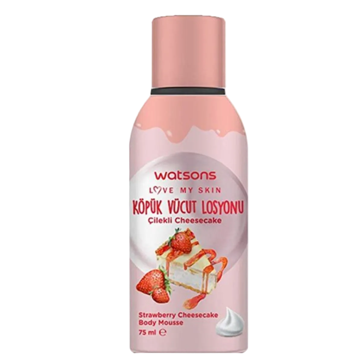 WATSONS BODY MOUSSE STRAWBERRY CHEESECAKE 75ML