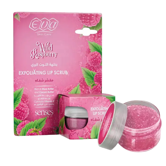 Eva Skin Care Exfoliating Lip Scrub Raspberry flavored 20 GM