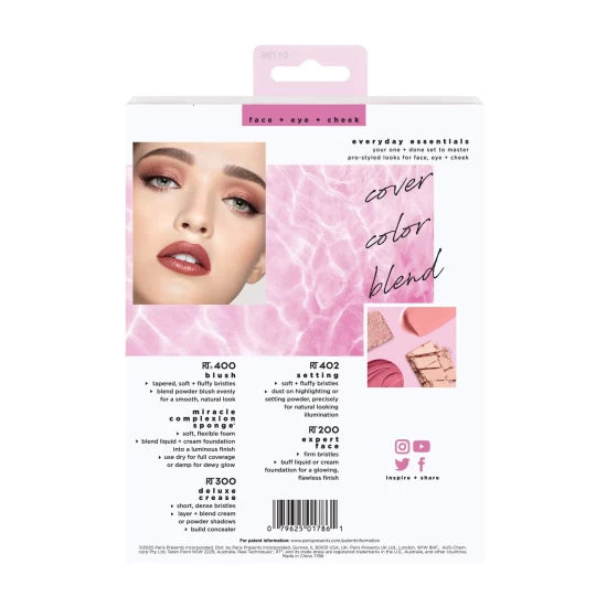 Brush Set Everyday Essentials By Real Techniques - 5pc