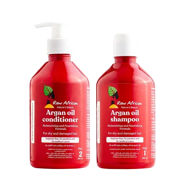 Raw African Argan Oil Shampoo and Conditioner 500ml