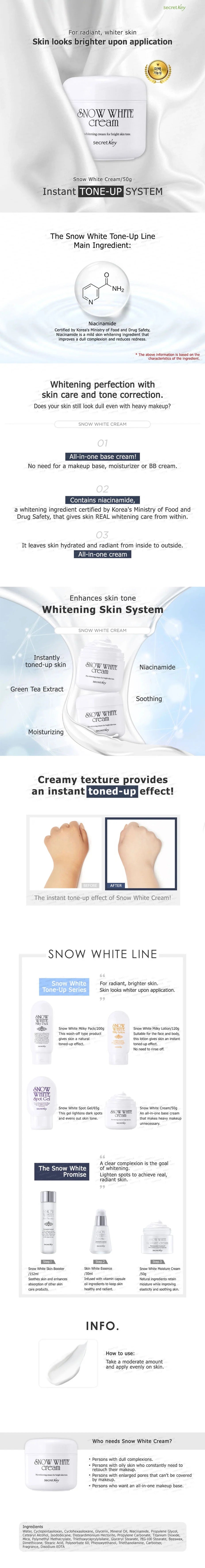 Secret Key - Snow White Cream 50g