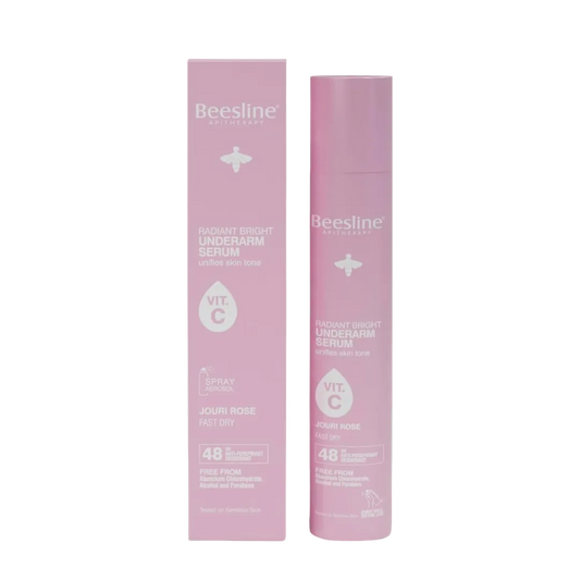 Beesline deodorant spray whitening serum