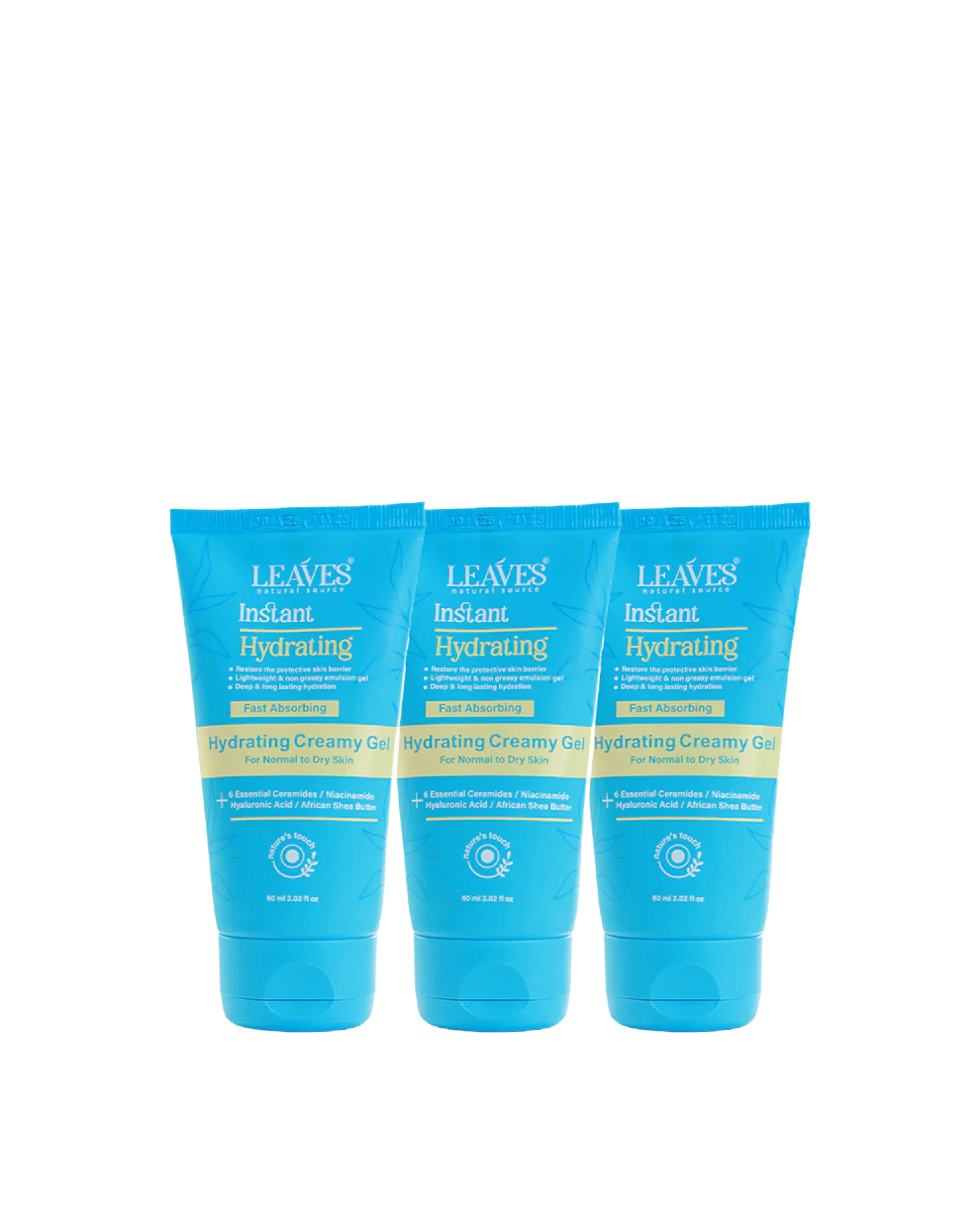 leaves instant hydrating cream gel 60ml
