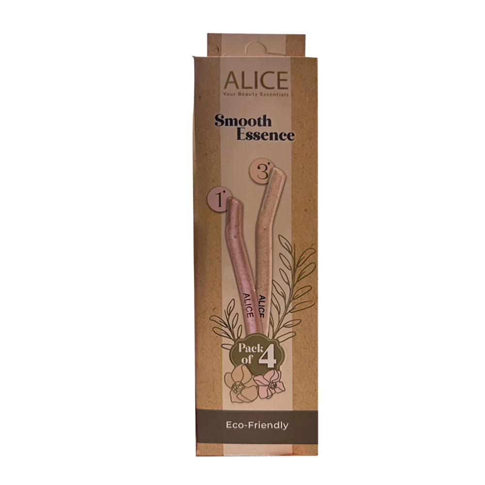 Alice Smooth Essence Facial Razors – 4-Pack