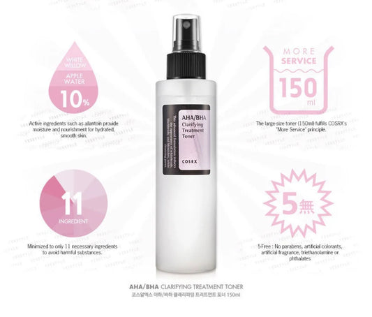 COSRX - AHA/BHA Clarifying Treatment Toner 150ML