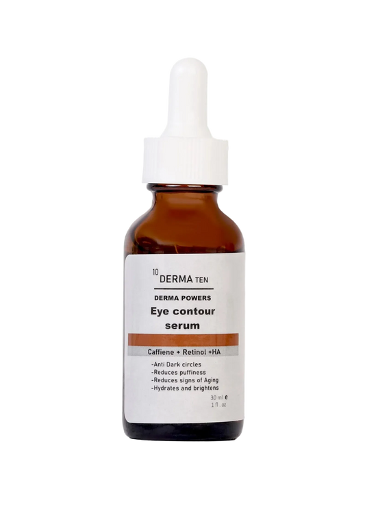Derma 10 Eye Contour Serum, Caffeine 5% + Retinol + HA Serum 30ml