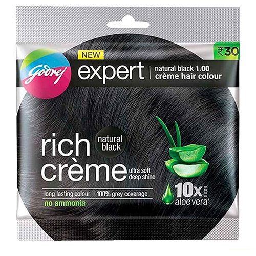 Rich Cream Black Hair Dye 20ml